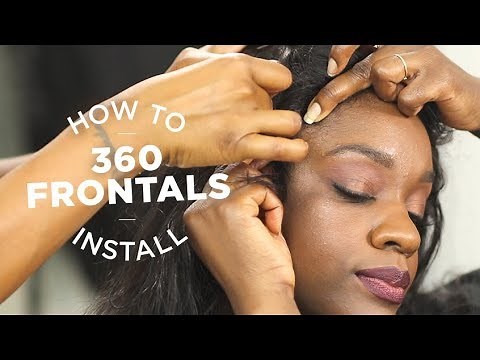 How To Sew In A 360 Lace Frontal With Bundles