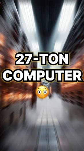 The First Computer Weighed 27 Tons! 🤯 | ENIAC Computer Fact #shorts