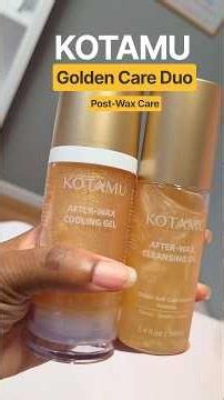 Using ‪@kotamu_official‬ Golden Duo Post Wax Care #Waxing #Hirsutism