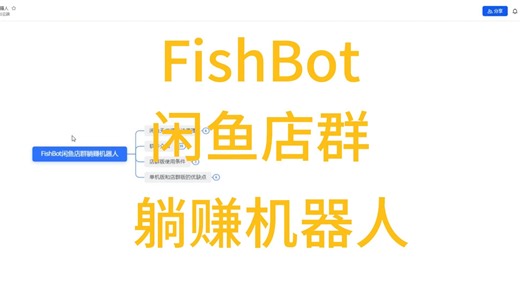 FishBot闲鱼店群躺赚机器人