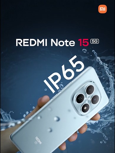 REDMI Note 15 5G: Durability and IP65 Resistance