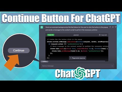 How to Create a 'Continue' Button with JavaScript for ChatGPT #chatgpt #openai #plugin #booklet