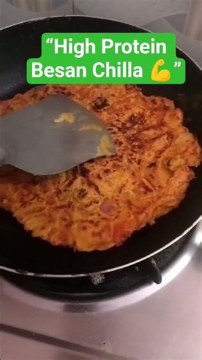 Beshan ka chilla bnaye best quality or “High Protein Besan Chilla 💪”. #gym #homeworkout #diet