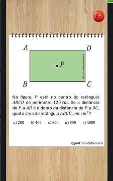 Aula 67: exercício de aplicação - áreas de regiões retangulares.