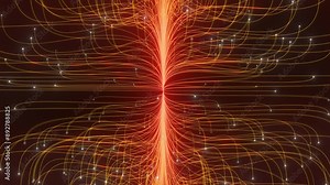 Deep learning Big data technology and data science abstract background..AI Data flow concept: analysing and artificial intelligence on virtual screen.