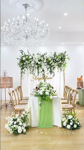 Mori White Orchid Floral Row Table Runner Floor Flower Wedding Decor Props#flowers #wedding #diy