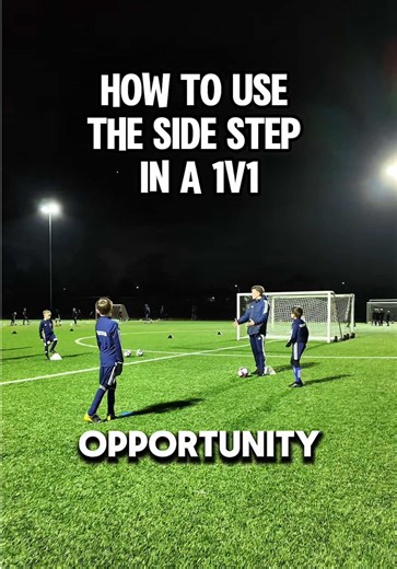 Mastering the Side Step Technique in 1v1 Soccer Drills