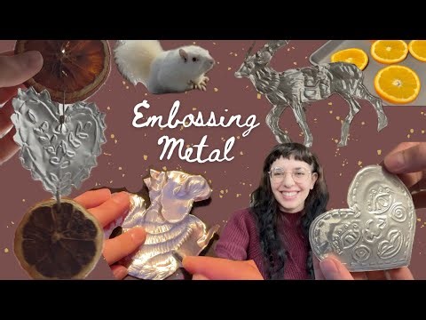 making embossed metal ornaments
