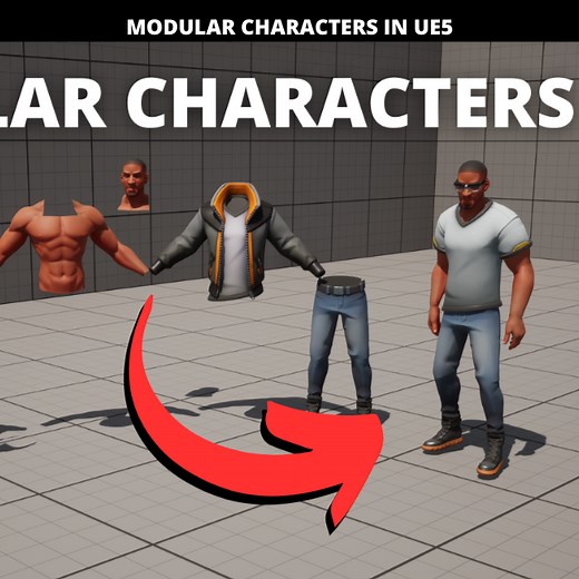 How to Make Modular Characters with Body Parts in Unreal Engine 5 - Leader Pose Component | Community tutorial
