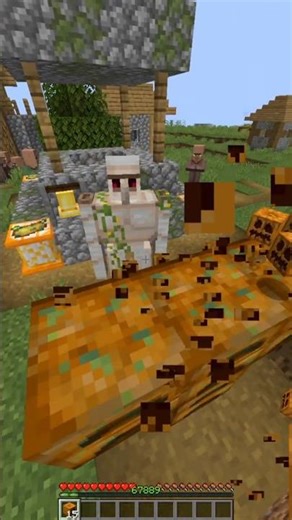 Minecraft Iron golem is not letting me summon potato refinery golem #shorts #minecraft