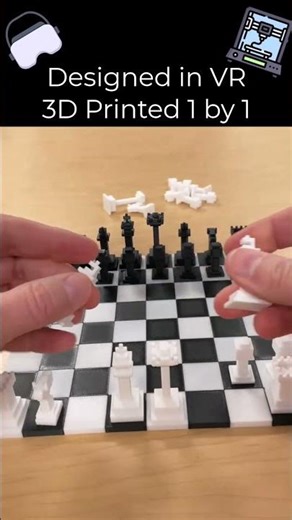 I Built a Full Chess Set in Mixed Reality (Final Reveal) #chess #3dprinting #mixedreality