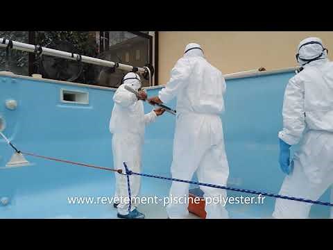 Rénovation et réparation d'une piscine coque en polyester atteinte d'osmose ou fissurée