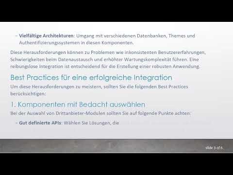 Best Practices für die Integration von Drittanbieter-Modulen in Ihre App