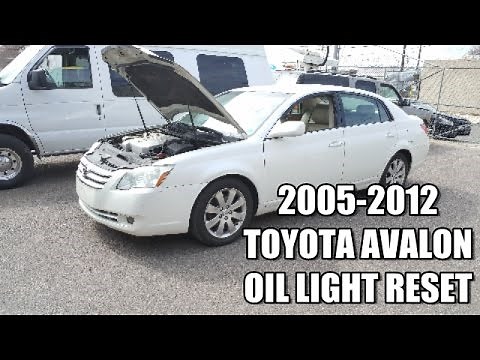Maintenance Light Reset 2005-2012 Toyota Avalon