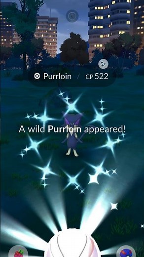 POKEMON GO SHINY PURRLOIN CATCH 🐱 Wild Unova Shiny Encounter!