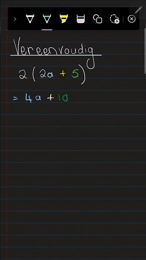 Graad 7 Wiskunde: Algebra, vereenvoudig die uitdrukking #education #eksamen #wiskunde #igniteeducate