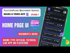 FlutterFlow Beginner Guide: How to Design a To-Do App Home Page UI #flutterflow #beginners
