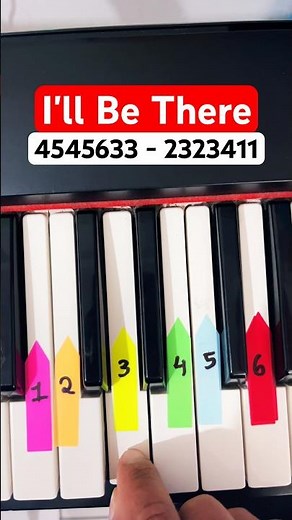I'll Be There EASY Piano Tutorial 🎹❤️