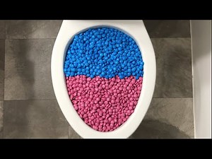 Will it Flush? - Pink M&M's, Blue M&M's, Glitter, Candy