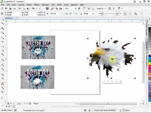 How to insert an image inside a shape in corelDRAW 7