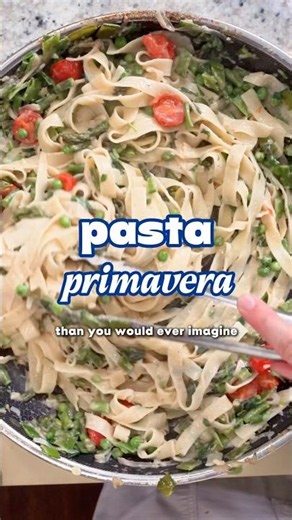 High-Fiber, bottom-friendly pasta primavera 🤤