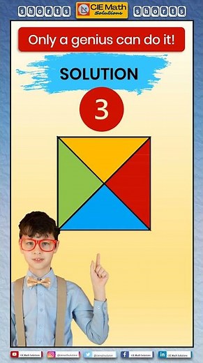 ✅Solutions on dividing a square into 4 equal and identical parts [Part 1] | math tricks & puzzles