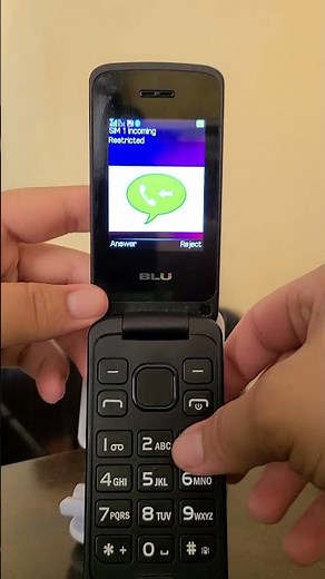 BLU Diva Flex 2.4 incoming call (No ID)
