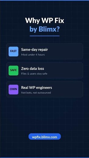 #Shorts 500 Internal Server Error - Fix WordPress Fast | WP Fix by Blimx