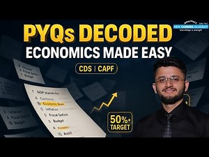 Economics PYQs 2024–2025 Explained | CDS, CAPF & UPSC CSE | PYQs DECODED