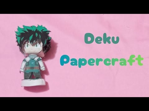 Deku papercraft: do papel à ação! 💚