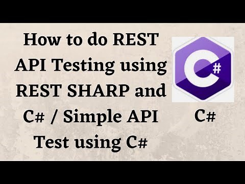How to do REST API Testing using REST SHARP and C# / Simple API Test using REST SHARP