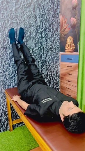 Sciatica Pain Relief Exercise | Ankle Movements with Legs on Wall (Physiotherapy Tips) #viralshort