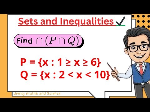 Set Theory Made Easy: Solving P∩Q with Inequalities