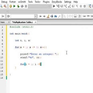 How to create a Simple Multiplication Table using C language