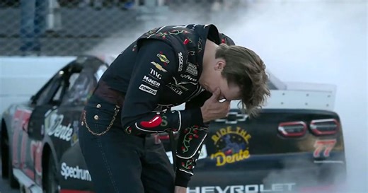 Carson Hocevar emotional after first Cup win: 'It took me awhile'