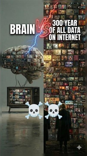 BRAIN VS SUPERCOMPUTER 300 Years of Memories... inside YOU? 🔓🧠"#facts#BRAIN#supercomputer