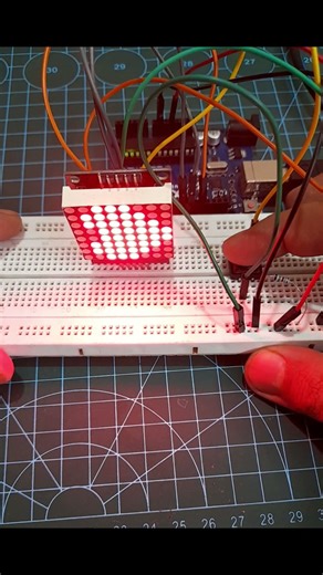 Emoji LED Matrix! Mood Change 😍😂"#ledmatrix #arduino #electronics #emojis #diyprojects #shorts