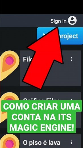 COMO CRIAR UMA CONTA NO IT'S MAGIC #itsmagic #itsmagicengine #shorts