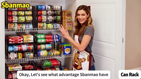 2-Pack Stackable Can Organizer for Pantry, Adjustable Can Holder Rack for Canned Food Soda Drink Goods Storage up to 36 Cans Storage, 2 Tier, Black