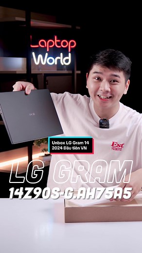 #Unboxing LG gram 14 2024 đầu tiên tại Việt Nam, phiên bản năm nay sẽ có gì mới? #laptopworld #lggram #reviewlaptop #ultrabook