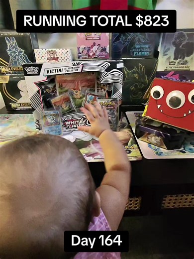 Day 164/365 and we hit the Vulpix! It's such a beautiful card but dad already bought one of these that we pulled so it's up for sale 😅 #pokemon #pokemoncommunity #pokemoncards #pokemontcg #fatherdaughter