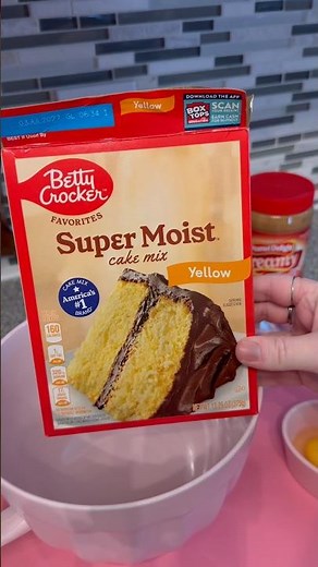 Peanut butter cake recipe #bettycrocker #cakepopdough #recipe