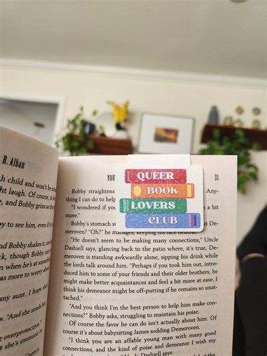 Queer Book Lovers Club Magnetic Bookmark, LGBTQIA+ Bookish Accessory - Etsy