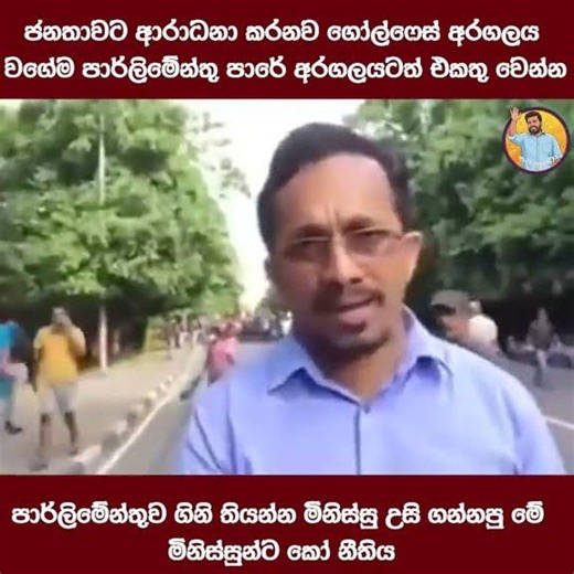 ගෝල්ෆේස් අරගලය වගේම හැමෝම පාර්ලිමේන්තුවටත් එන්න - හදුන්නෙත්ති #jvp #npp #srilankapresident #akd