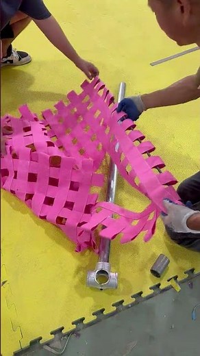 Layered Webbing Platform Installation | Indoor Playground Construction