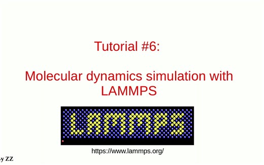 Linux for Scientific Computing: 6. MD Simulation with LAMMPS, part 1