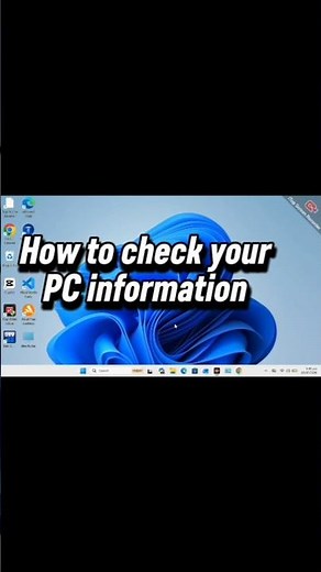 How to check your PC information #shorts #how to check your computer information