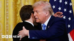 Watch Trump and Macron's history of intense handshakes