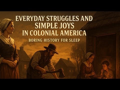 Everyday Struggles and Simple Joys in Colonial America | Boring History for Sleep