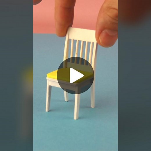 DIY Mini Kitchen Furniture from Ice Cream Sticks for a Dollhouse